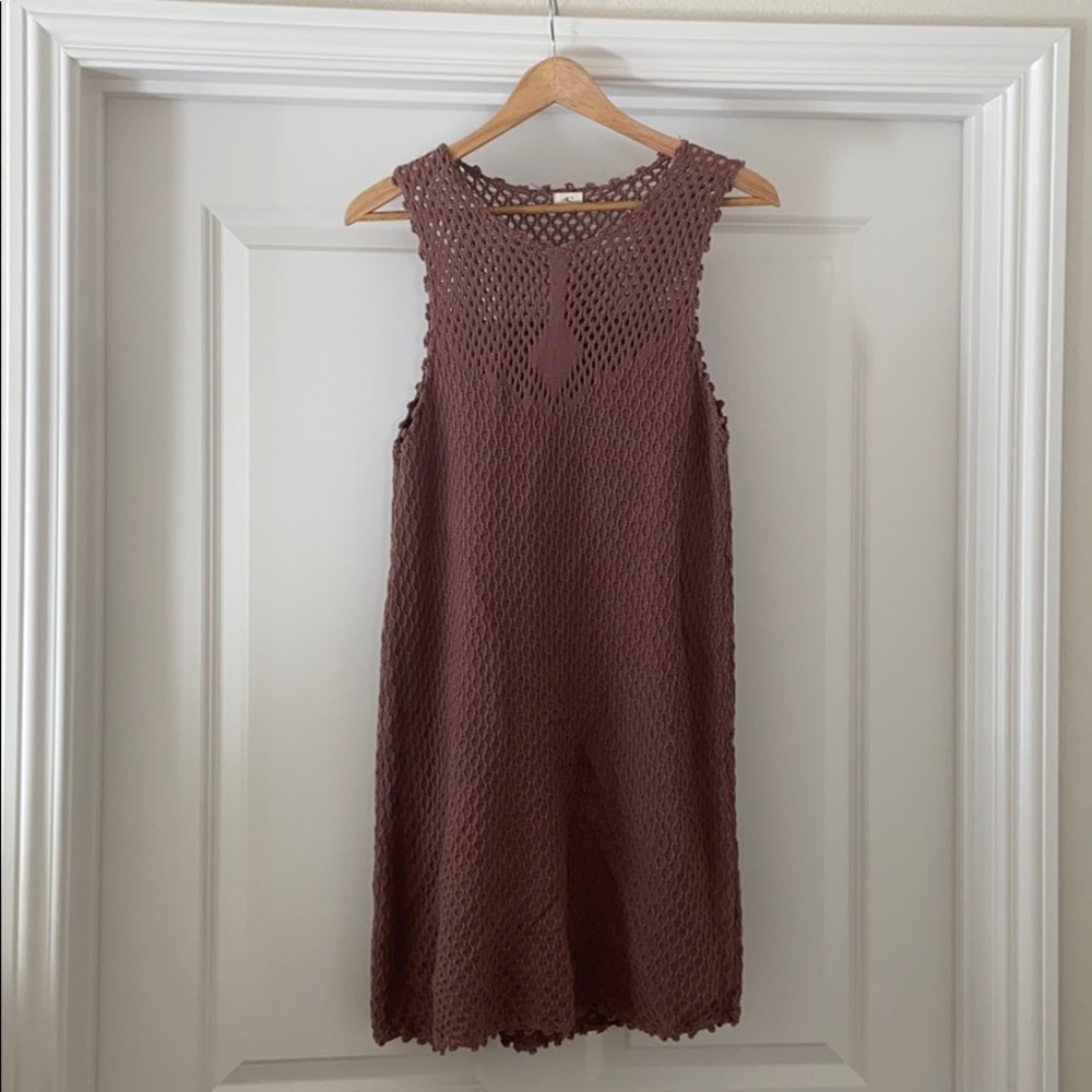 O’Neill knit shift dress mauve